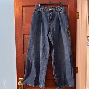 Banana Republic Indigo Wide-Leg Denim